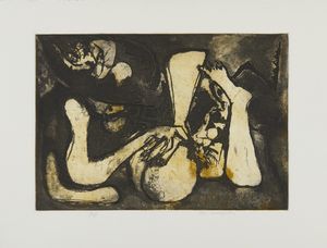 MINGUZZI LUCIANO (1911 - 2004) : LOTTO COMPOSTO DA N.6 FOGLI  - Asta Asta 499 | ARTE MODERNA E CONTEMPORANEA Virtuale - Associazione Nazionale - Case d'Asta italiane