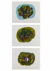 MORLOTTI ENNIO (1910 - 1992) - CARTELLA COMPOSTA DA N.3 FOGLI: MAGNOLIA E GIRASOLI, (1977)