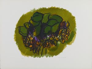 MORLOTTI ENNIO (1910 - 1992) : CARTELLA COMPOSTA DA N.3 FOGLI: MAGNOLIA E GIRASOLI, (1977)  - Asta Asta 499 | ARTE MODERNA E CONTEMPORANEA Virtuale - Associazione Nazionale - Case d'Asta italiane