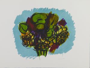 MORLOTTI ENNIO (1910 - 1992) : CARTELLA COMPOSTA DA N.3 FOGLI: MAGNOLIA E GIRASOLI, (1977)  - Asta Asta 499 | ARTE MODERNA E CONTEMPORANEA Virtuale - Associazione Nazionale - Case d'Asta italiane