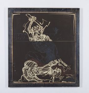 ORTEGA JOSE'  (1921 - 1990) : CAINO E ABELE  - Asta Asta 499 | ARTE MODERNA E CONTEMPORANEA Virtuale - Associazione Nazionale - Case d'Asta italiane