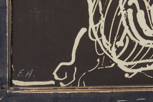 ORTEGA JOSE'  (1921 - 1990) : CAINO E ABELE  - Asta Asta 499 | ARTE MODERNA E CONTEMPORANEA Virtuale - Associazione Nazionale - Case d'Asta italiane