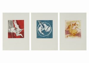 ARNOLDI NAG (n. 1928) - CARTELLA COMPOSTA DA N.3 FOGLI: I CAVALLI DI ACHILLE