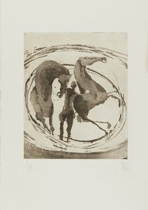 ARNOLDI NAG (n. 1928) : CARTELLA COMPOSTA DA N.5 FOGLI: HORSES  - Asta Asta 499 | ARTE MODERNA E CONTEMPORANEA Virtuale - Associazione Nazionale - Case d'Asta italiane