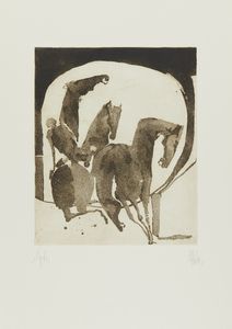 ARNOLDI NAG (n. 1928) : CARTELLA COMPOSTA DA N.5 FOGLI: HORSES  - Asta Asta 499 | ARTE MODERNA E CONTEMPORANEA Virtuale - Associazione Nazionale - Case d'Asta italiane