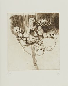 ARNOLDI NAG (n. 1928) : CARTELLA COMPOSTA DA N.7 FOGLI: OMAGGIO A PAOLO UCCELLO  - Asta Asta 499 | ARTE MODERNA E CONTEMPORANEA Virtuale - Associazione Nazionale - Case d'Asta italiane