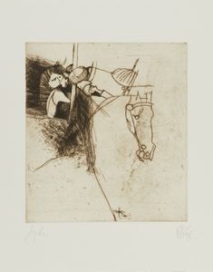 ARNOLDI NAG (n. 1928) : CARTELLA COMPOSTA DA N.7 FOGLI: OMAGGIO A PAOLO UCCELLO  - Asta Asta 499 | ARTE MODERNA E CONTEMPORANEA Virtuale - Associazione Nazionale - Case d'Asta italiane