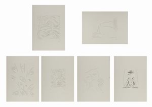 GUIDI VIRGILIO (1891 - 1984) - CARTELLA : DUE POESIE, SEI INCISIONI ALL'ACQUAFORTE