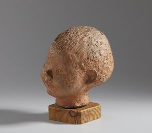 MANDELLI CARLO (1912 - 1975) : TESTA DI FANCIULLO  - Asta Asta 499 | ARTE MODERNA E CONTEMPORANEA Virtuale - Associazione Nazionale - Case d'Asta italiane