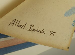 BARREDA ALBERT (n. 1945) : SENZA TITOLO  - Asta Asta 499 | ARTE MODERNA E CONTEMPORANEA Virtuale - Associazione Nazionale - Case d'Asta italiane