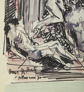 DI PRATA OSCAR (1910 - 2006) : POTERE, ANNI 70  - Asta Asta 499 | ARTE MODERNA E CONTEMPORANEA Virtuale - Associazione Nazionale - Case d'Asta italiane