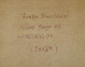 BANCHIERI GIUSEPPE (1927 - 1994) : PAESAGGIO  - Asta Asta 499 | ARTE MODERNA E CONTEMPORANEA Virtuale - Associazione Nazionale - Case d'Asta italiane