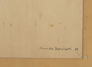 ZANOLETTI GUIDO (1933 - 2014) : SENZA TITOLO  - Asta Asta 499 | ARTE MODERNA E CONTEMPORANEA Virtuale - Associazione Nazionale - Case d'Asta italiane