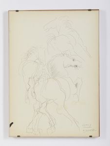 MURER AUGUST (1922 - 1985) : STUDIO DI CAVALLI  - Asta Asta 499 | ARTE MODERNA E CONTEMPORANEA Virtuale - Associazione Nazionale - Case d'Asta italiane