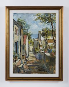 ASTURI ANTONIO (1904 - 1986) : PAESAGGIO DI POSITANO  - Asta Asta 499 | ARTE MODERNA E CONTEMPORANEA Virtuale - Associazione Nazionale - Case d'Asta italiane