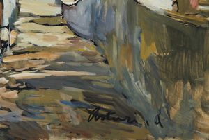 ASTURI ANTONIO (1904 - 1986) : PAESAGGIO DI POSITANO  - Asta Asta 499 | ARTE MODERNA E CONTEMPORANEA Virtuale - Associazione Nazionale - Case d'Asta italiane