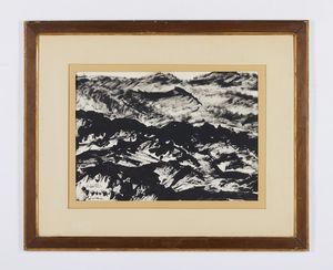 MIDOLLINI SIRIO : CIMA DI MONTAGNA  - Asta Asta 499 | ARTE MODERNA E CONTEMPORANEA Virtuale - Associazione Nazionale - Case d'Asta italiane