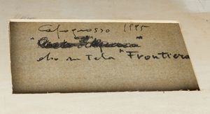 CAPOGROSSO PIETRO (n. 1967) : FRONTIERA  - Asta Asta 499 | ARTE MODERNA E CONTEMPORANEA Virtuale - Associazione Nazionale - Case d'Asta italiane