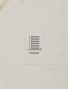 INNOCENTE ETTORE  (1934 - 1987) - SEI DI BASTONI