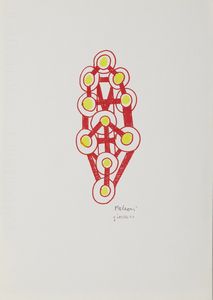 FALZONI GIORDANO (1925 - 1998) : DIECI DI DENARI  - Asta Asta 499 | ARTE MODERNA E CONTEMPORANEA Virtuale - Associazione Nazionale - Case d'Asta italiane