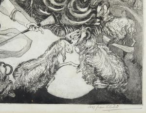 VITERBO GREEN SUZY (1904 - 1999) : SENZA TITOLO  - Asta Asta 499 | ARTE MODERNA E CONTEMPORANEA Virtuale - Associazione Nazionale - Case d'Asta italiane