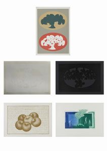 AUTORI VARI - LOTTO COMPOSTO DA N.5 FOGLI: SENZA TITOLO