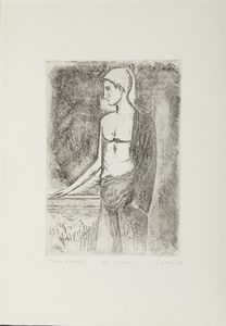 CARRA' CARLO (1881 - 1966) : DOPO IL BAGNO  - Asta Asta 499 | ARTE MODERNA E CONTEMPORANEA Virtuale - Associazione Nazionale - Case d'Asta italiane