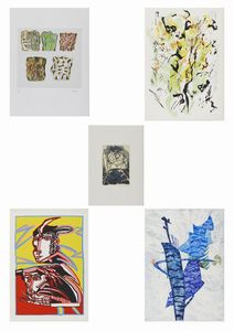 AUTORI VARI - LOTTO COMPOSTO DA N.5 FOGLI: SENZA TITOLO