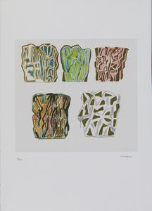 AUTORI VARI : LOTTO COMPOSTO DA N.5 FOGLI: SENZA TITOLO  - Asta Asta 499 | ARTE MODERNA E CONTEMPORANEA Virtuale - Associazione Nazionale - Case d'Asta italiane