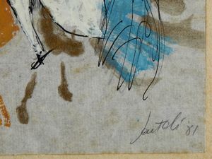 SANTOLI LEONARDO  (n. 1959) : LOTTO COMPOSTO DA N.4 OPERE: SENZA TITOLO  - Asta Asta 499 | ARTE MODERNA E CONTEMPORANEA Virtuale - Associazione Nazionale - Case d'Asta italiane