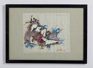 SANTOLI LEONARDO  (n. 1959) : LOTTO COMPOSTO DA N.4 OPERE: SENZA TITOLO  - Asta Asta 499 | ARTE MODERNA E CONTEMPORANEA Virtuale - Associazione Nazionale - Case d'Asta italiane