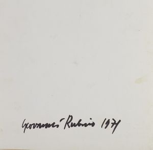 RUBINO GIOVANNI  (n. 1938) : CAVALLO DI COPPE, 1971  - Asta Asta 499 | ARTE MODERNA E CONTEMPORANEA Virtuale - Associazione Nazionale - Case d'Asta italiane