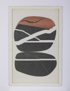 ZETTI ITALO (1913 - 1978) : SASSI DELLA LIGURIA N 10  - Asta Asta 499 | ARTE MODERNA E CONTEMPORANEA Virtuale - Associazione Nazionale - Case d'Asta italiane