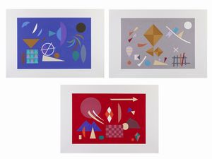 HOFFMANN OTTO  (1907 - 1996) - LOTTO COMPOSTO DA N.3 FOGLI. SENZA TITOLO