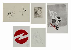 ARTISTI VARI - LOTTO COMPOSTO DA N.5 FOGLI