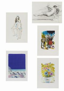 AUTORI VARI - LOTTO COMPOSTO DA N. 5 FOGLI: SENZA TITOLO