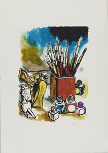 AUTORI VARI : LOTTO COMPOSTO DA N. 5 FOGLI: SENZA TITOLO  - Asta Asta 499 | ARTE MODERNA E CONTEMPORANEA Virtuale - Associazione Nazionale - Case d'Asta italiane