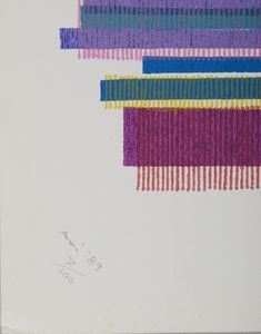 HUBER-AOI KONO (n. 1936) : LOTTO COMPOSTO DA N.2 FOGLI: ORIZZONTALE - VERTICALE  - Asta Asta 499 | ARTE MODERNA E CONTEMPORANEA Virtuale - Associazione Nazionale - Case d'Asta italiane