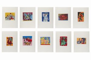 CORNEILLE (1922 - 2010) - CARTELLA COMPOSTA DA N. 10 FOGLI