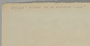 ATLAN JEAN-MICHEAL (1913 - 1960) : OISEAU DE LA NOUVELLE LUNE  - Asta Asta 499 | ARTE MODERNA E CONTEMPORANEA Virtuale - Associazione Nazionale - Case d'Asta italiane