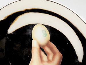 PISTOLETTO MICHELANGELO (n. 1933) : PIATTO DECORATIVO IN CERAMICA  - Asta Asta 499 | ARTE MODERNA E CONTEMPORANEA Virtuale - Associazione Nazionale - Case d'Asta italiane