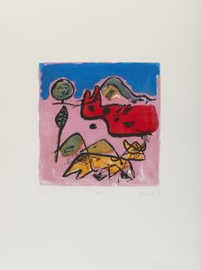 CORNEILLE (1922 - 2010) : CARTELLA COMPOSTA DA N. 10 FOGLI  - Asta Asta 499 | ARTE MODERNA E CONTEMPORANEA Virtuale - Associazione Nazionale - Case d'Asta italiane