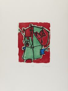 CORNEILLE (1922 - 2010) : CARTELLA COMPOSTA DA N. 10 FOGLI  - Asta Asta 499 | ARTE MODERNA E CONTEMPORANEA Virtuale - Associazione Nazionale - Case d'Asta italiane