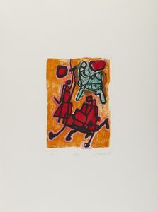 CORNEILLE (1922 - 2010) : CARTELLA COMPOSTA DA N. 10 FOGLI  - Asta Asta 499 | ARTE MODERNA E CONTEMPORANEA Virtuale - Associazione Nazionale - Case d'Asta italiane