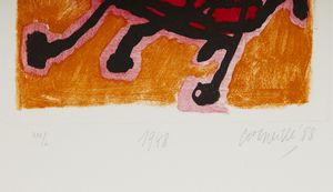 CORNEILLE (1922 - 2010) : CARTELLA COMPOSTA DA N. 10 FOGLI  - Asta Asta 499 | ARTE MODERNA E CONTEMPORANEA Virtuale - Associazione Nazionale - Case d'Asta italiane