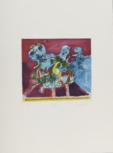 CORNEILLE (1922 - 2010) : CARTELLA COMPOSTA DA N. 10 FOGLI  - Asta Asta 499 | ARTE MODERNA E CONTEMPORANEA Virtuale - Associazione Nazionale - Case d'Asta italiane