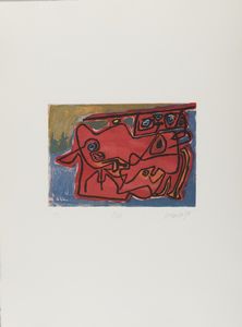 CORNEILLE (1922 - 2010) : CARTELLA COMPOSTA DA N. 10 FOGLI  - Asta Asta 499 | ARTE MODERNA E CONTEMPORANEA Virtuale - Associazione Nazionale - Case d'Asta italiane