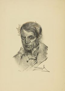 DALI' SALVADOR (1904 - 1989) : PORTRAIT OF PICASSO  - Asta Asta 499 | ARTE MODERNA E CONTEMPORANEA Virtuale - Associazione Nazionale - Case d'Asta italiane