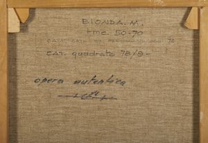 BIONDA MARIO (1913 - 1985) : SENZA TITOLO  - Asta Asta 499 | ARTE MODERNA E CONTEMPORANEA Virtuale - Associazione Nazionale - Case d'Asta italiane