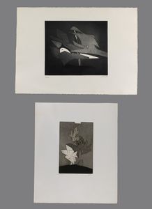 DOVA GIANNI (1925 - 1991) - LOTTO COMPOSTO DA N.2 FOGLI. SENZA TITOLO